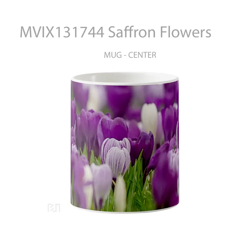 Mug Saffron Flowers Gelas Pemandangan Alam