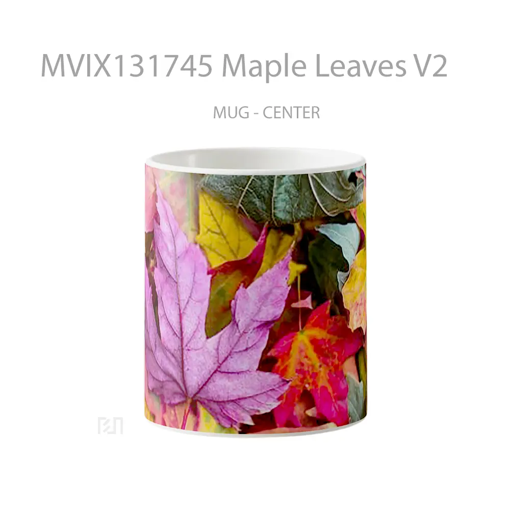 Mug Maple Leaves V2 Gelas Keramik Unik