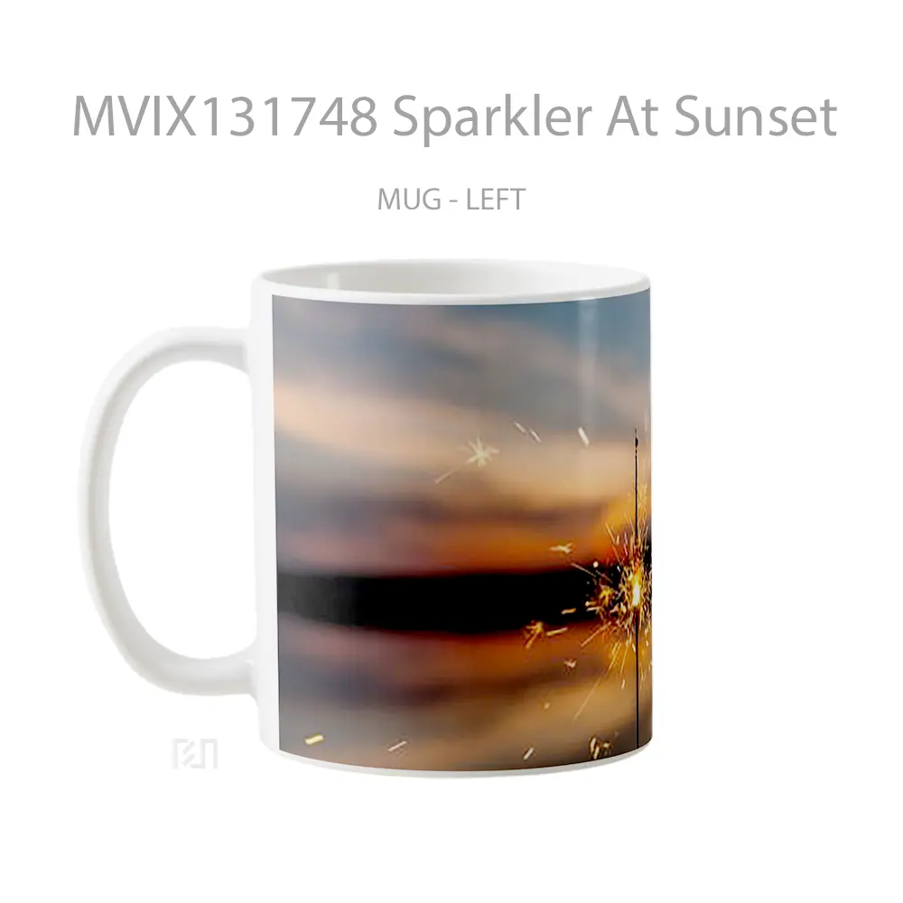 Mug Sparkler At Sunset Gelas Pemandangan Alam - All-side / Desain