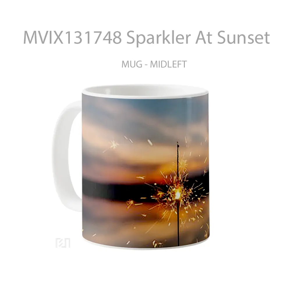 Mug Sparkler At Sunset Gelas Pemandangan Alam - All-side / Desain