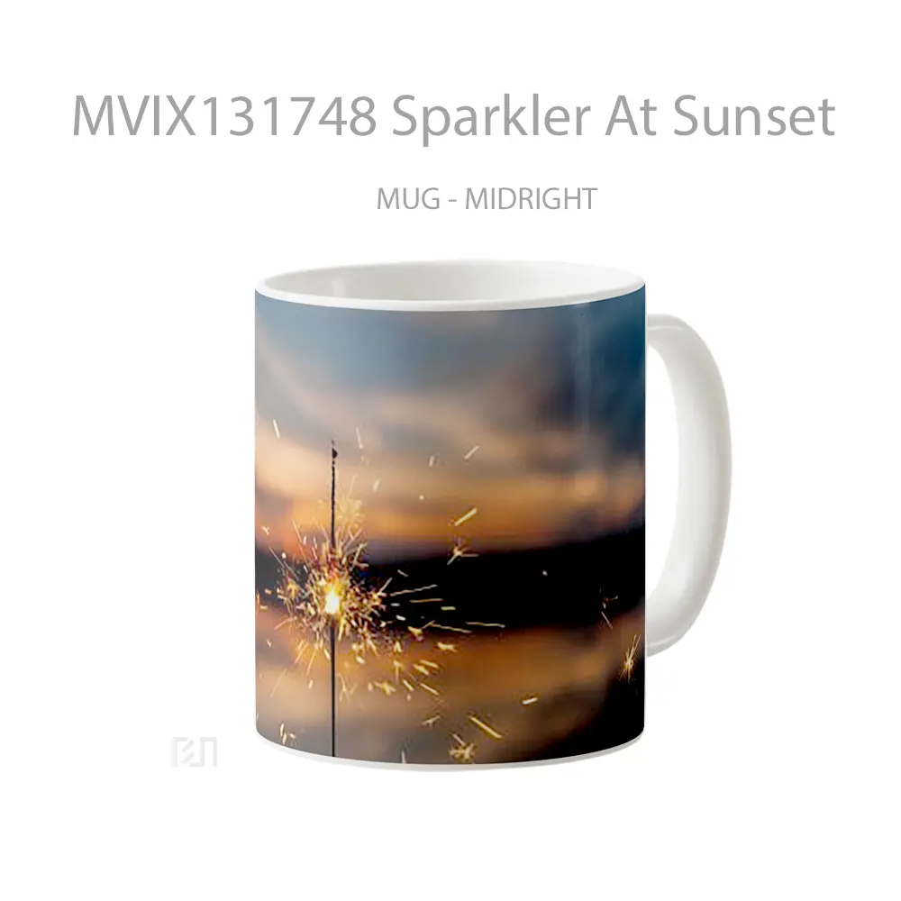 Mug Sparkler At Sunset Gelas Pemandangan Alam - All-side / Desain