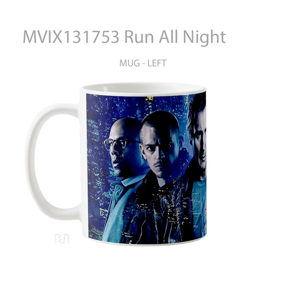 Mug Run All Night Gelas Keramik Unik - All-side / Desain