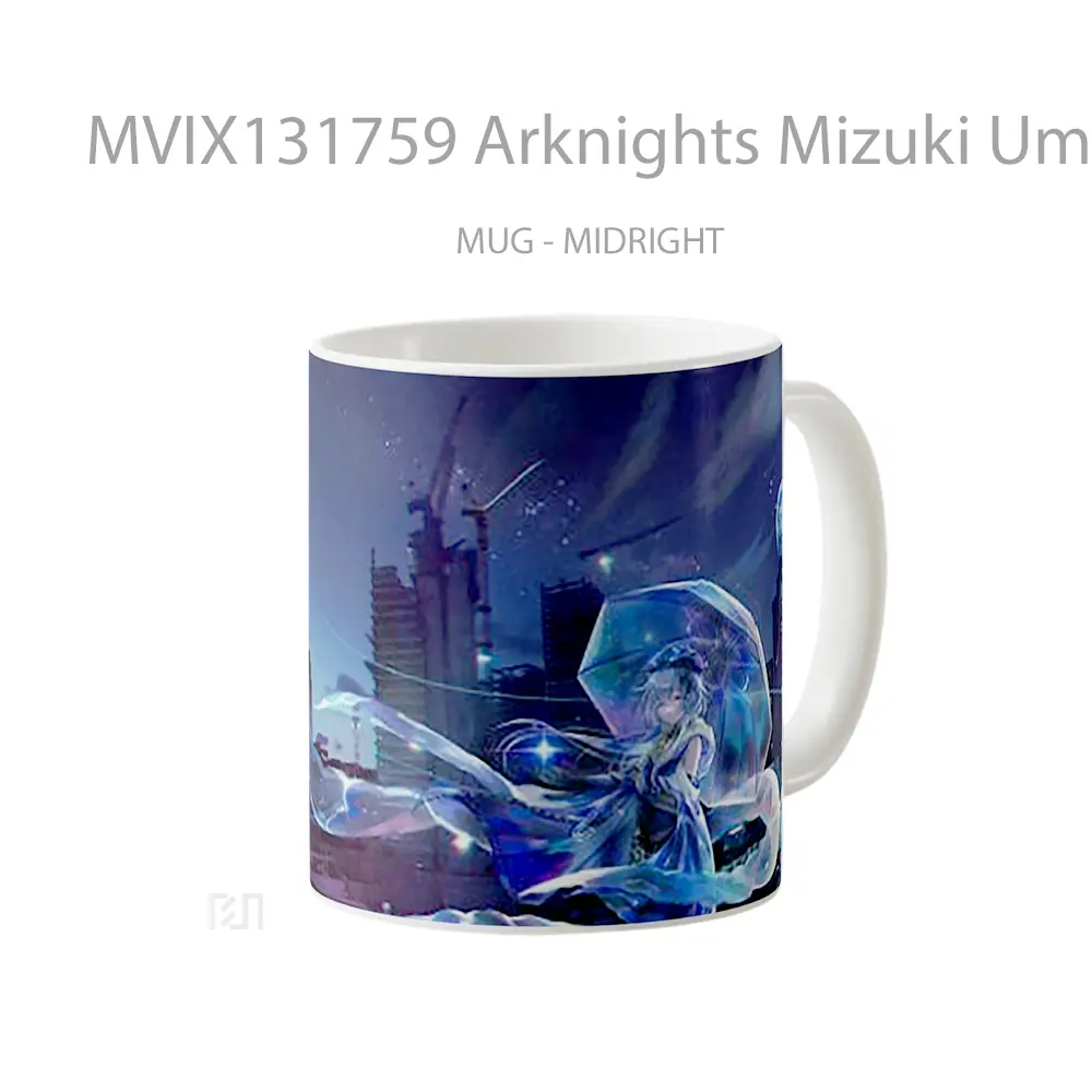 Mug Arknights Mizuki Umbrella Gelas Keramik Unik - All-side / Desain