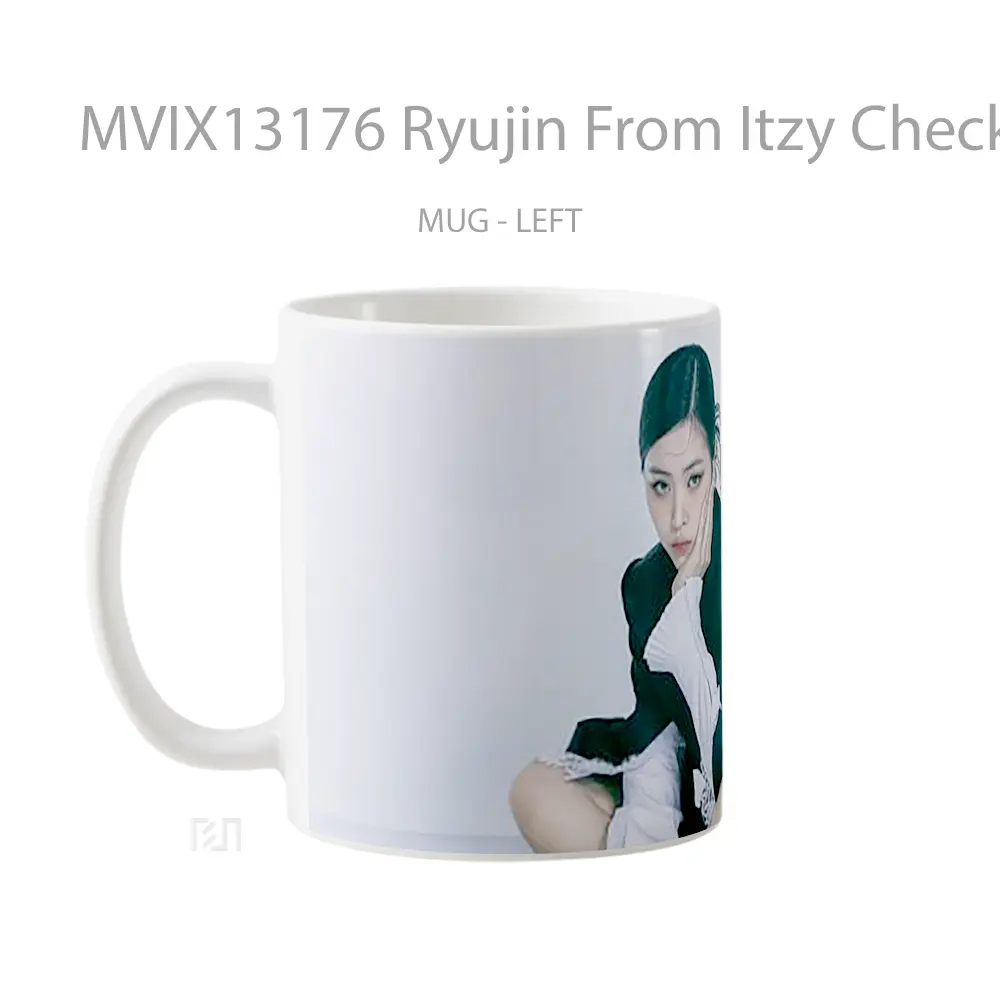 Mug Ryujin From Itzy Checkmate Gelas Keramik Unik - All-side / Desain