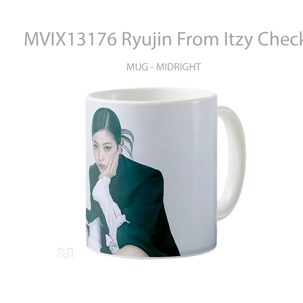 Mug Ryujin From Itzy Checkmate Gelas Keramik Unik - All-side / Desain