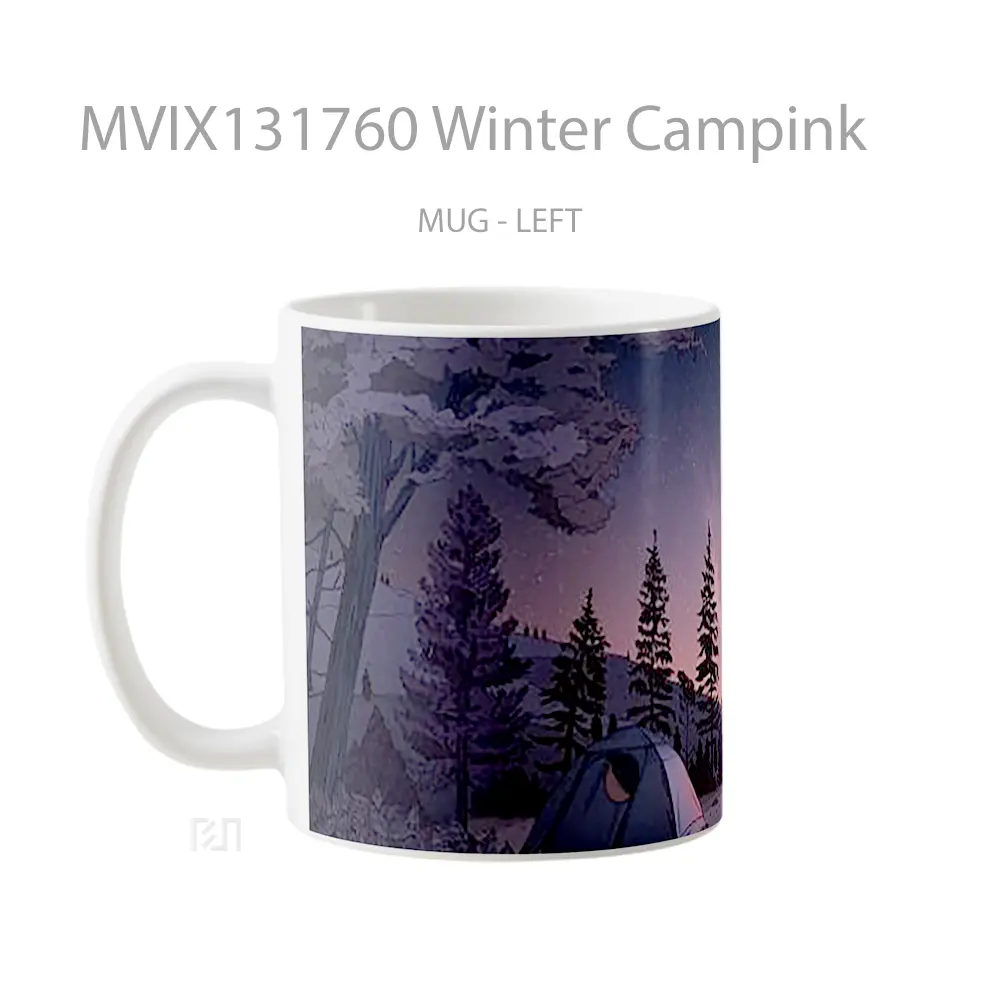 Mug Winter Campink Gelas Keramik Unik - All-side / Desain