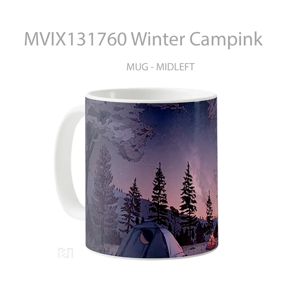 Mug Winter Campink Gelas Keramik Unik - All-side / Desain