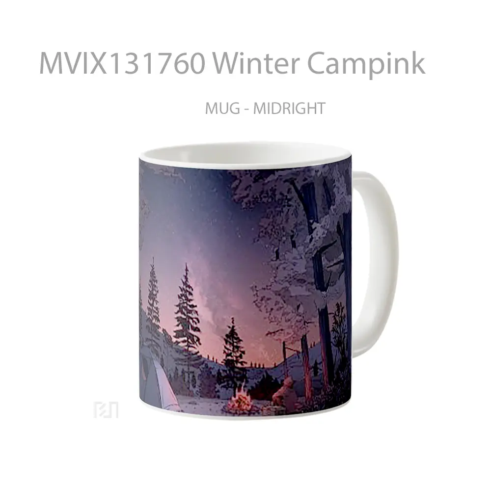 Mug Winter Campink Gelas Keramik Unik - All-side / Desain