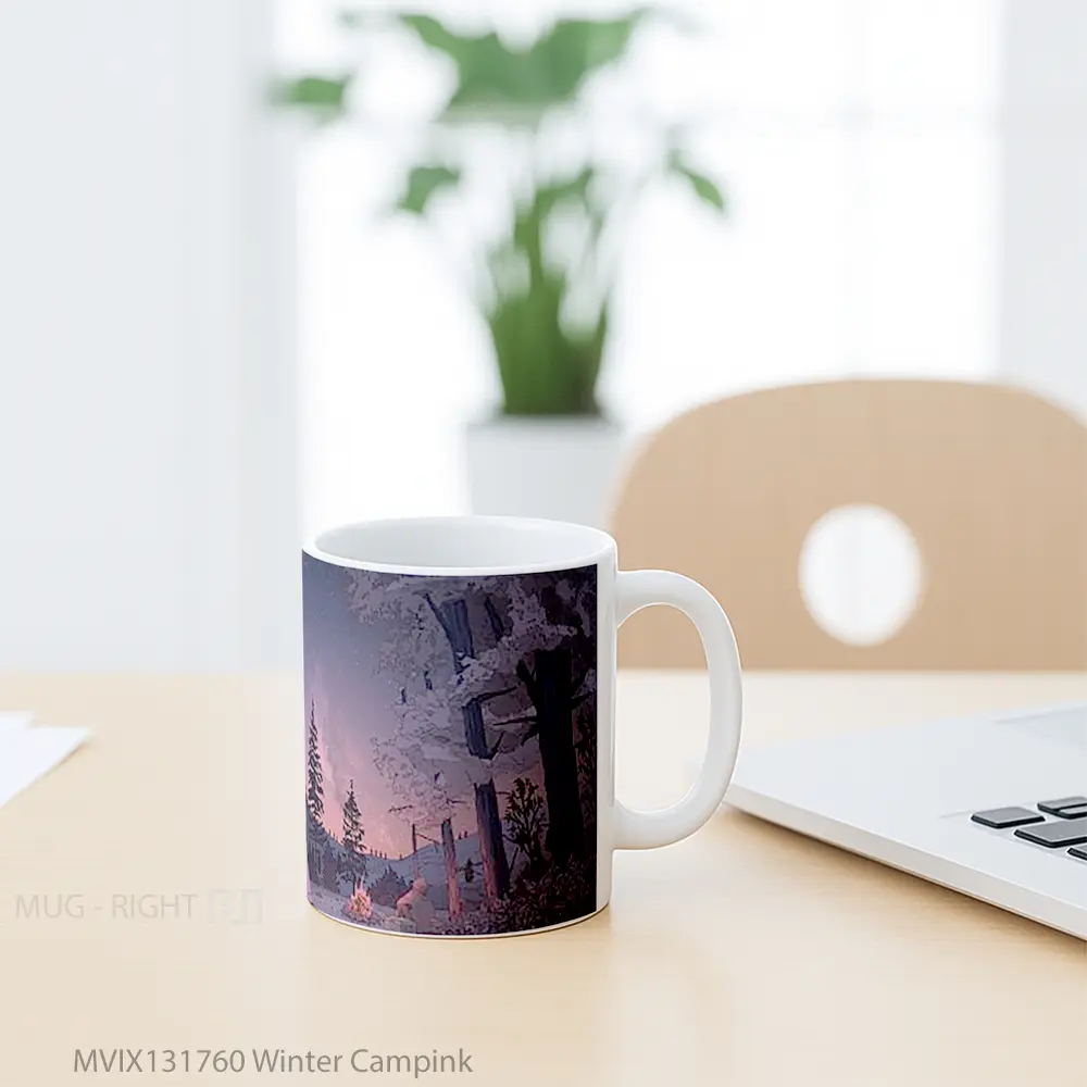 Mug Winter Campink Gelas Keramik Unik - All-side / Desain