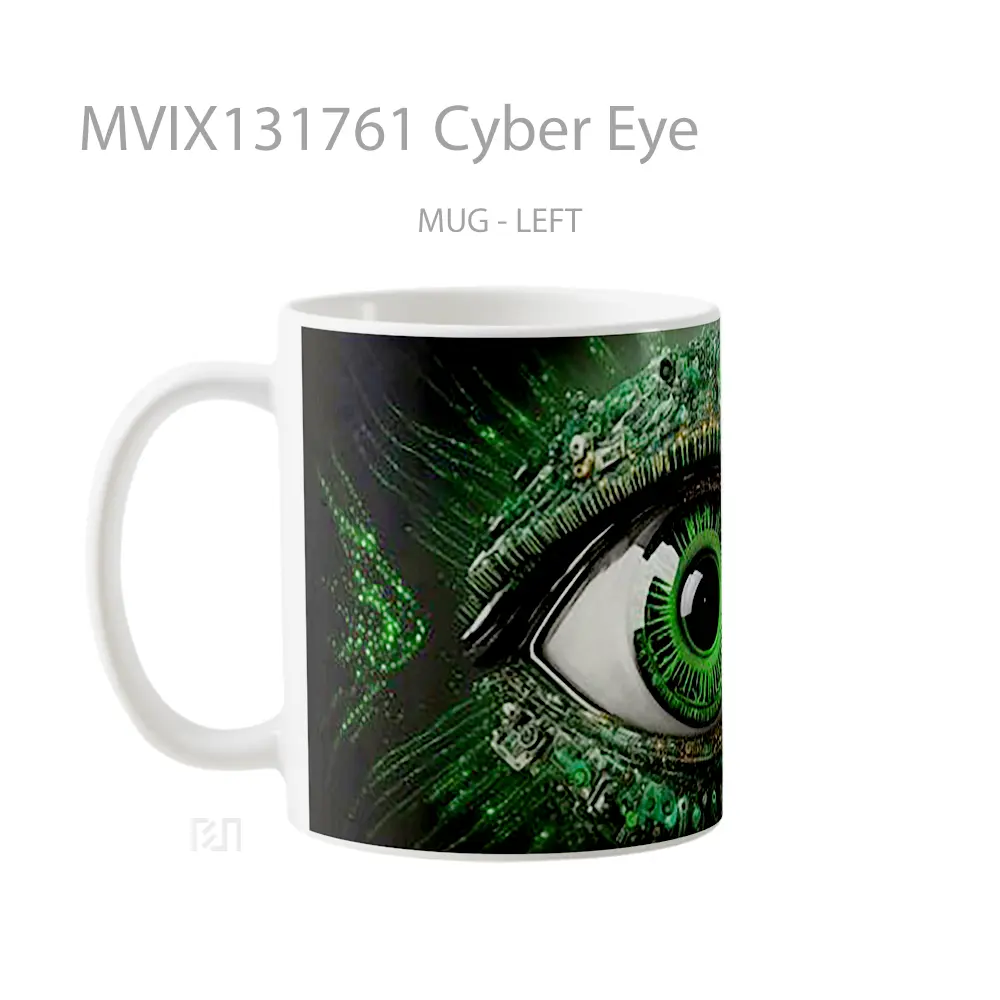 Mug Cyber Eye Gelas Keramik Unik - All-side / Desain