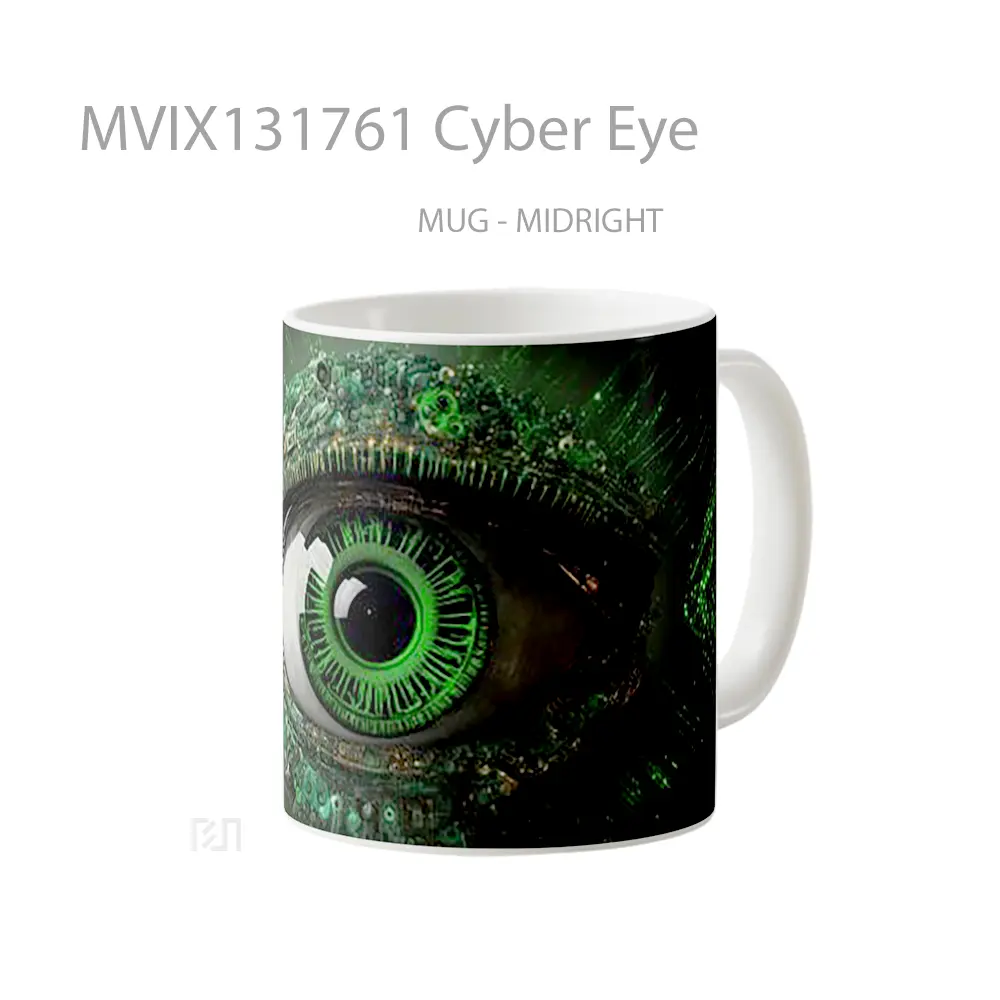 Mug Cyber Eye Gelas Keramik Unik - All-side / Desain