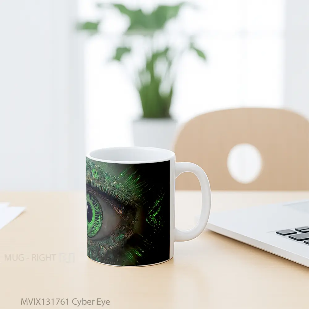 Mug Cyber Eye Gelas Keramik Unik - All-side / Desain