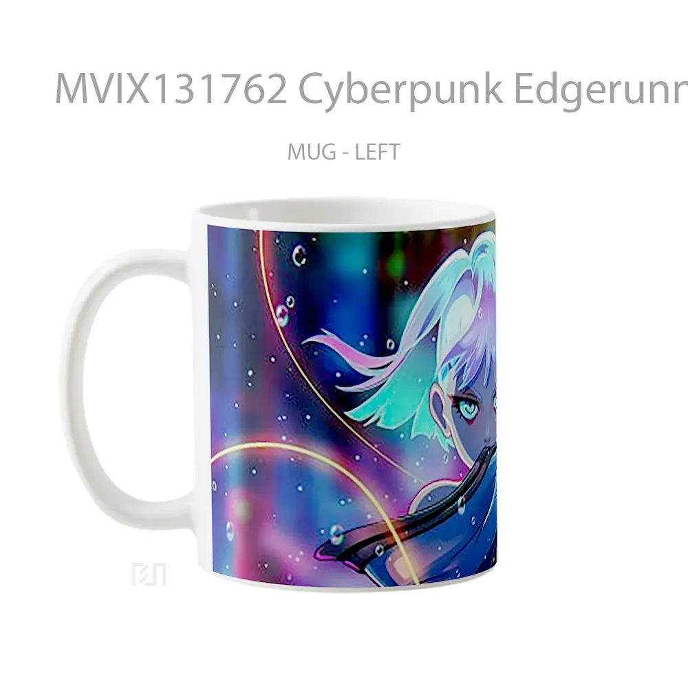 Mug Cyberpunk Edgerunners Lucy V1 Cangkir Gamer - All-side / Desain