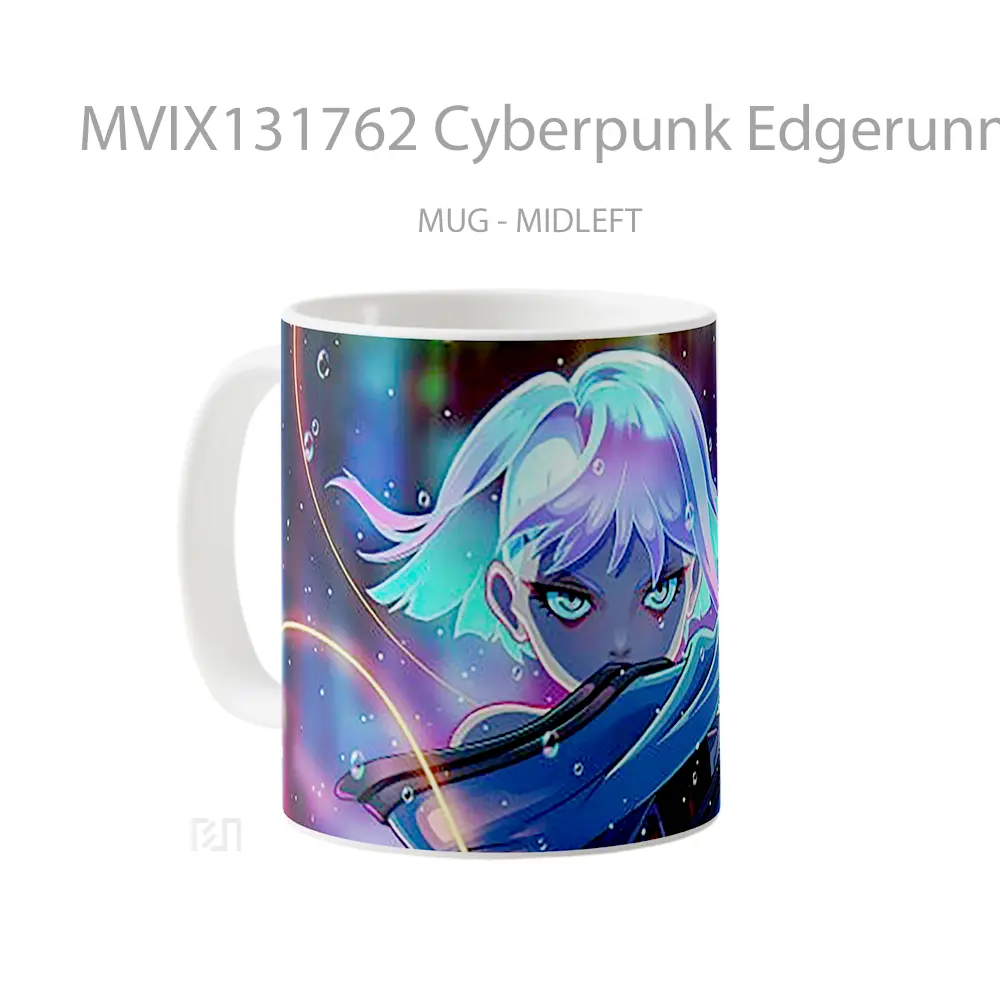 Mug Cyberpunk Edgerunners Lucy V1 Cangkir Gamer - All-side / Desain