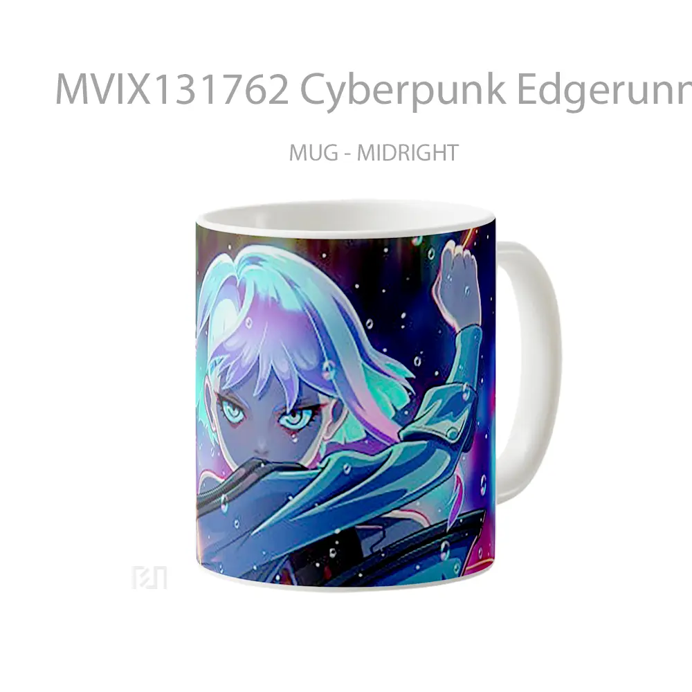 Mug Cyberpunk Edgerunners Lucy V1 Cangkir Gamer - All-side / Desain