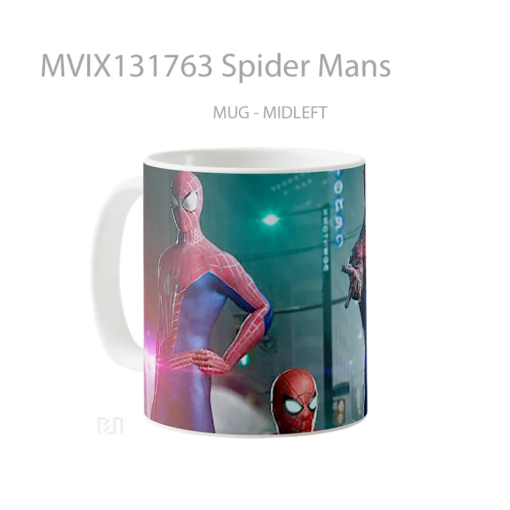 Mug Spider Mans Gelas Keramik Unik - All-side / Desain