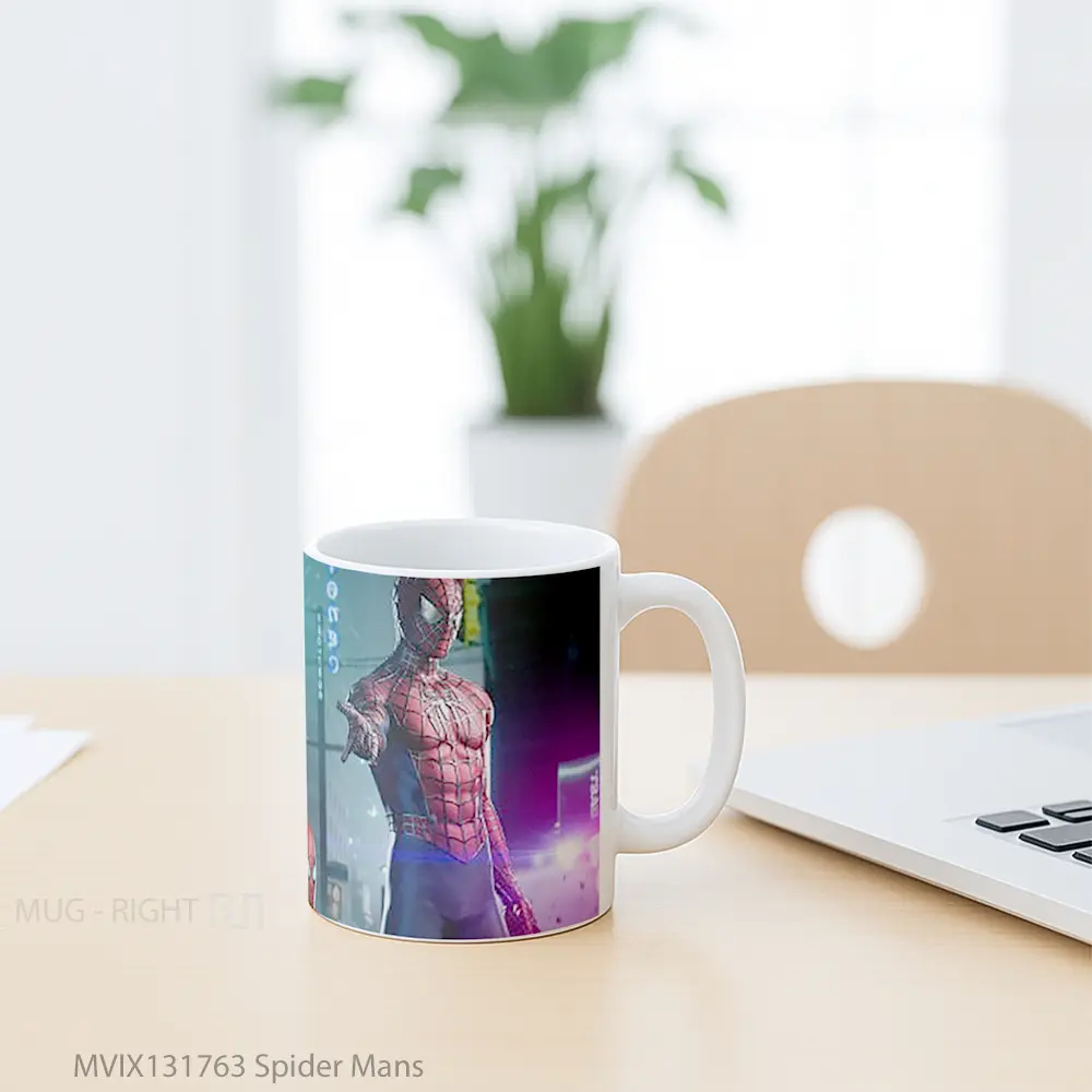 Mug Spider Mans Gelas Keramik Unik - All-side / Desain