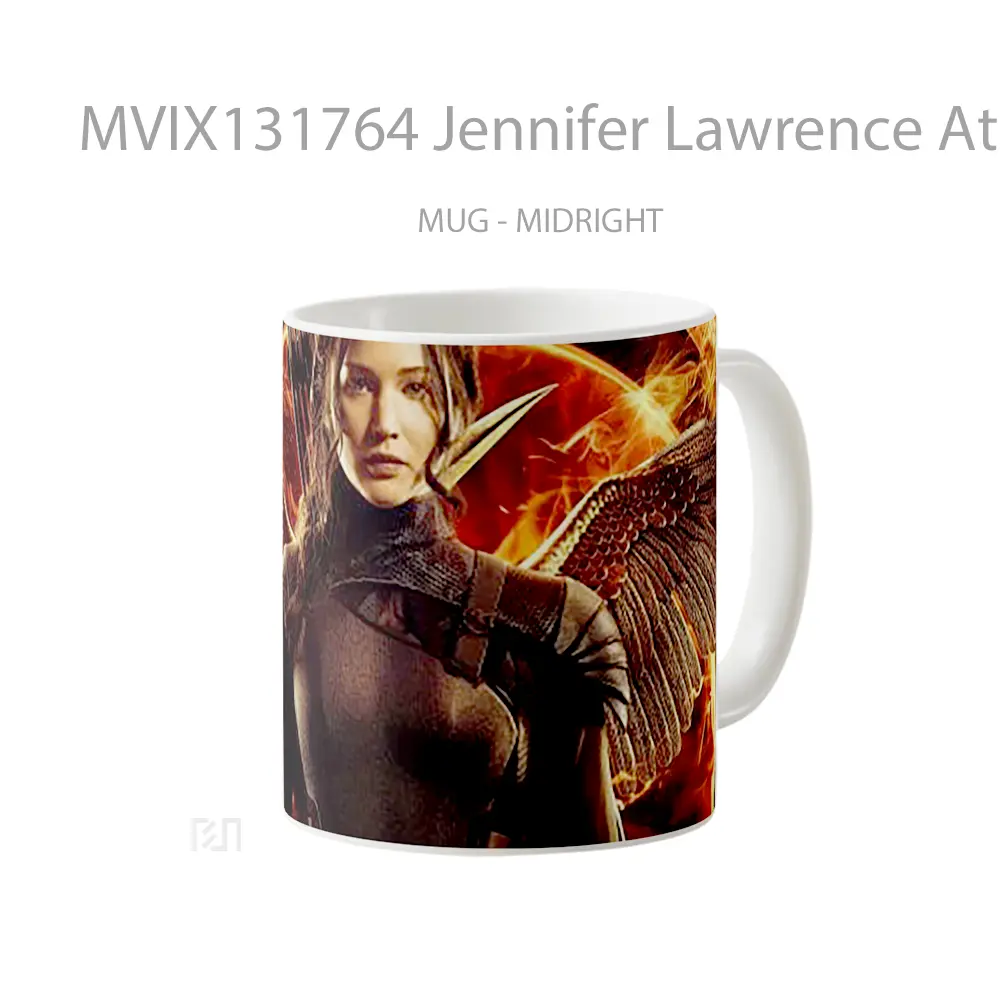 Mug Jennifer Lawrence At Mockingjay 2014 Gelas Keramik Unik - All-side / Desain