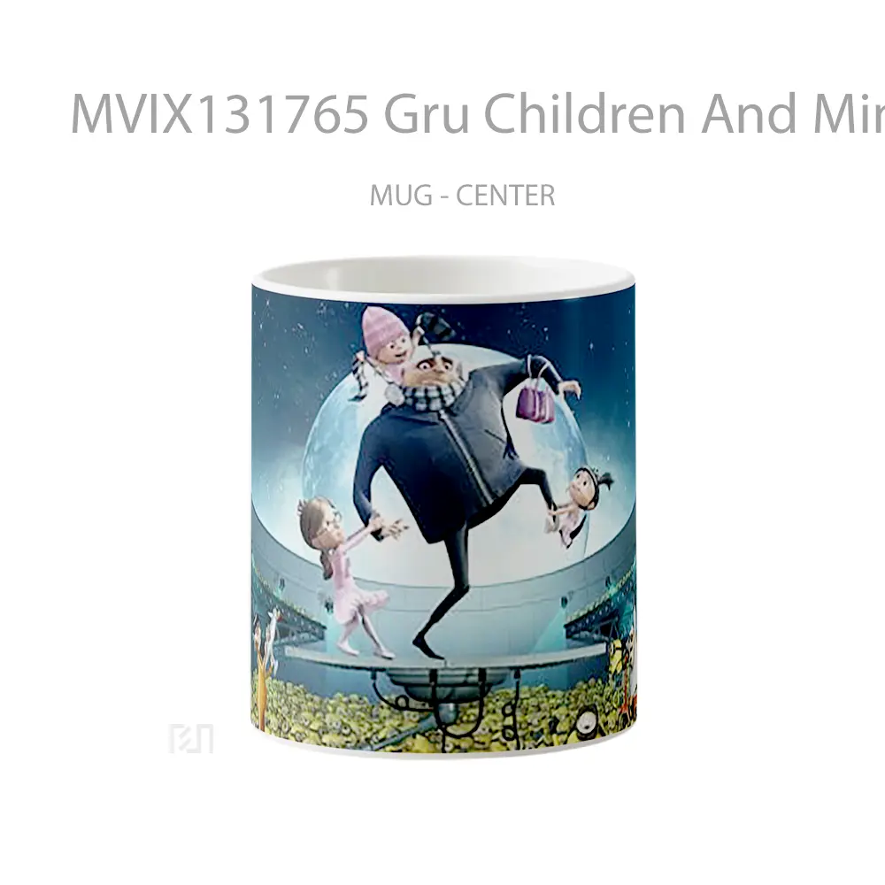 Mug Gru Children And Minions Gelas Kartun
