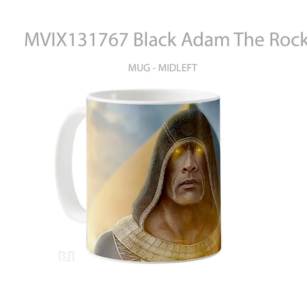 Mug Black Adam The Rock Hoddie Gelas Keramik Unik - All-side / Desain