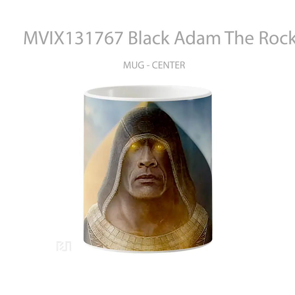 Mug Black Adam The Rock Hoddie Gelas Keramik Unik