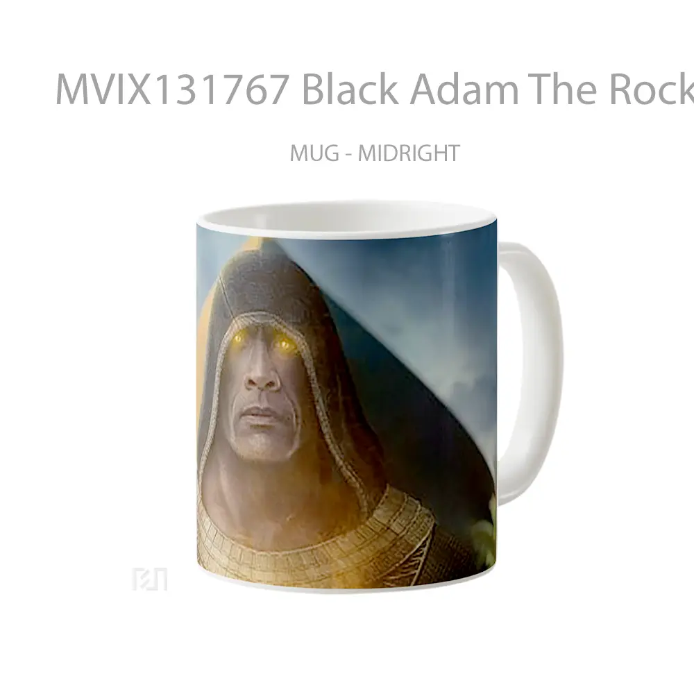Mug Black Adam The Rock Hoddie Gelas Keramik Unik - All-side / Desain