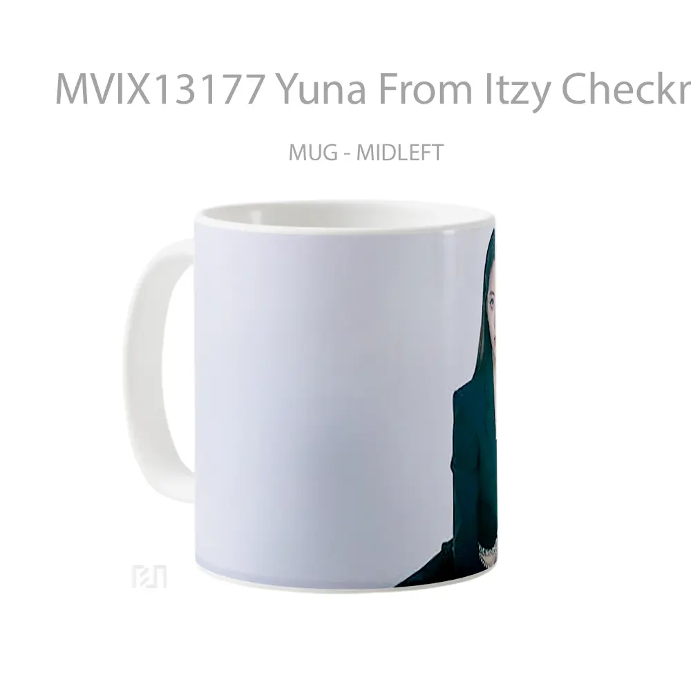 Mug Yuna From Itzy Checkmate Gelas Keramik Unik - All-side / Desain
