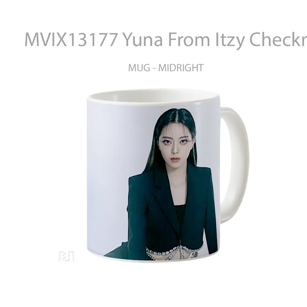 Mug Yuna From Itzy Checkmate Gelas Keramik Unik - All-side / Desain