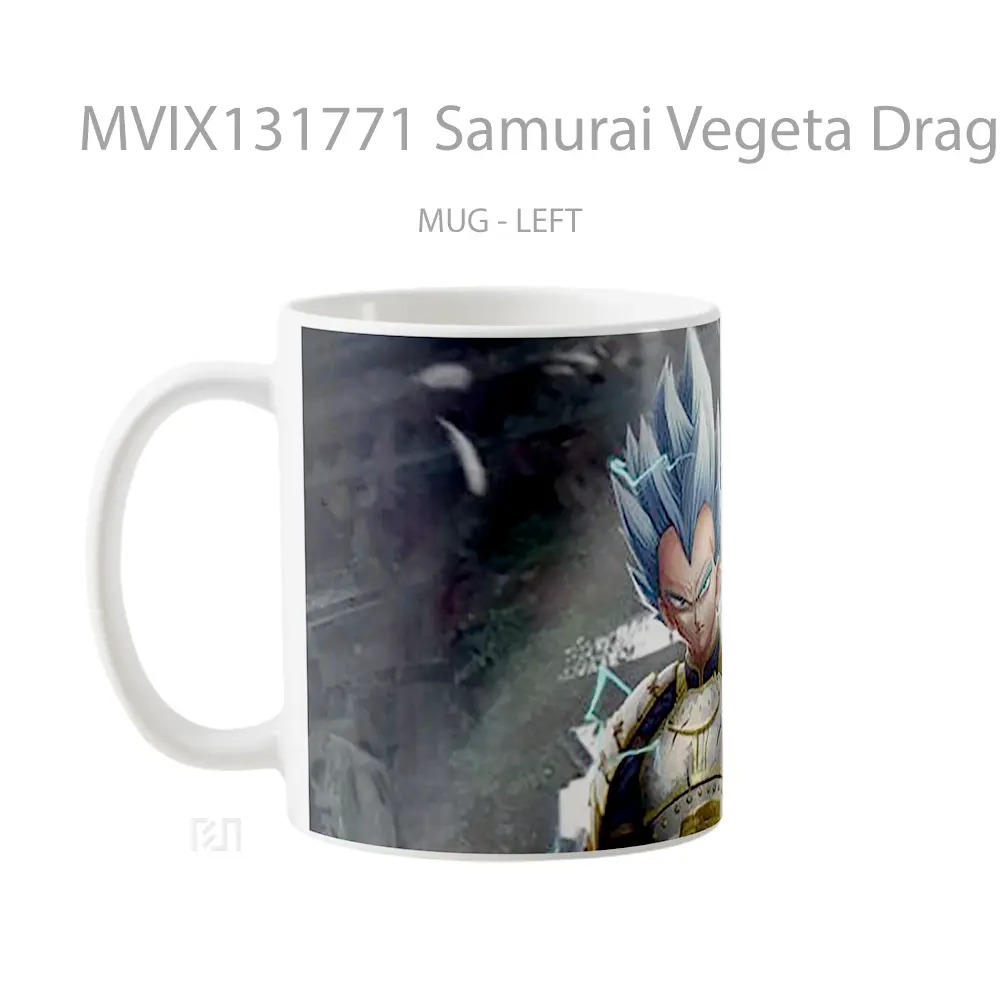 Mug Samurai Vegeta Dragon Ball Cangkir Anime - All-side / Desain