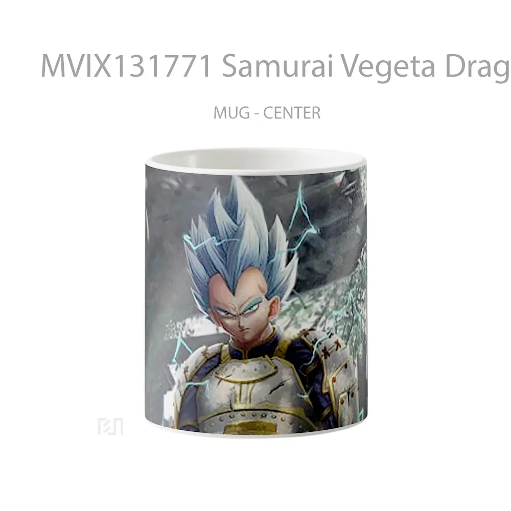 Mug Samurai Vegeta Dragon Ball Cangkir Anime