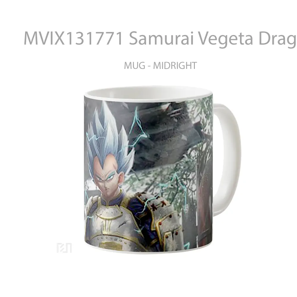 Mug Samurai Vegeta Dragon Ball Cangkir Anime - All-side / Desain