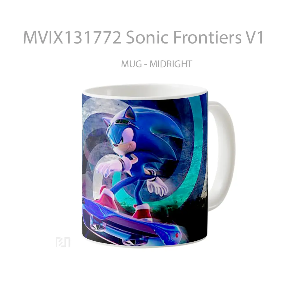 Mug Sonic Frontiers V1 Gelas Keramik Unik - Tampak Tengah