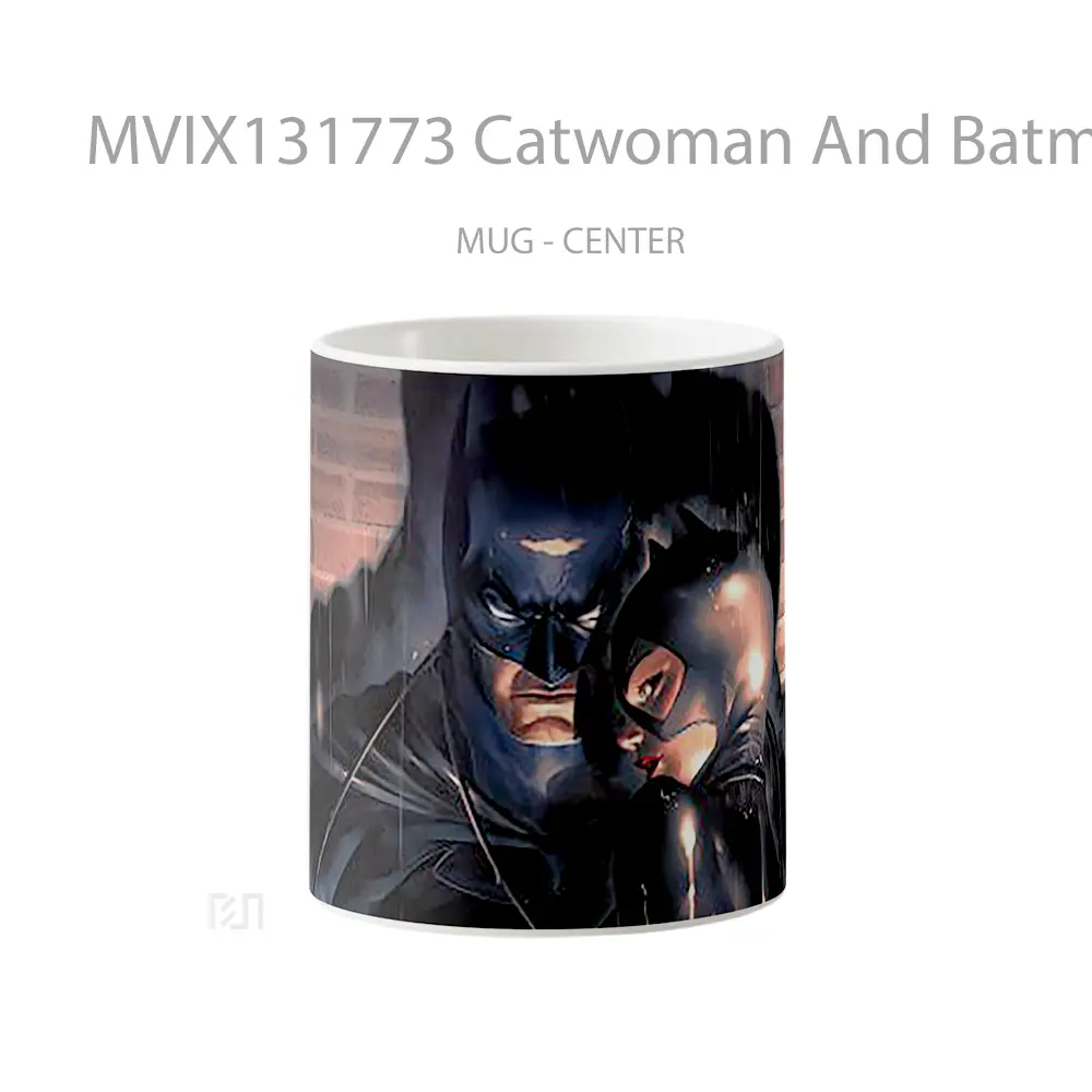 Mug Catwoman And Batman Gelas Superhero