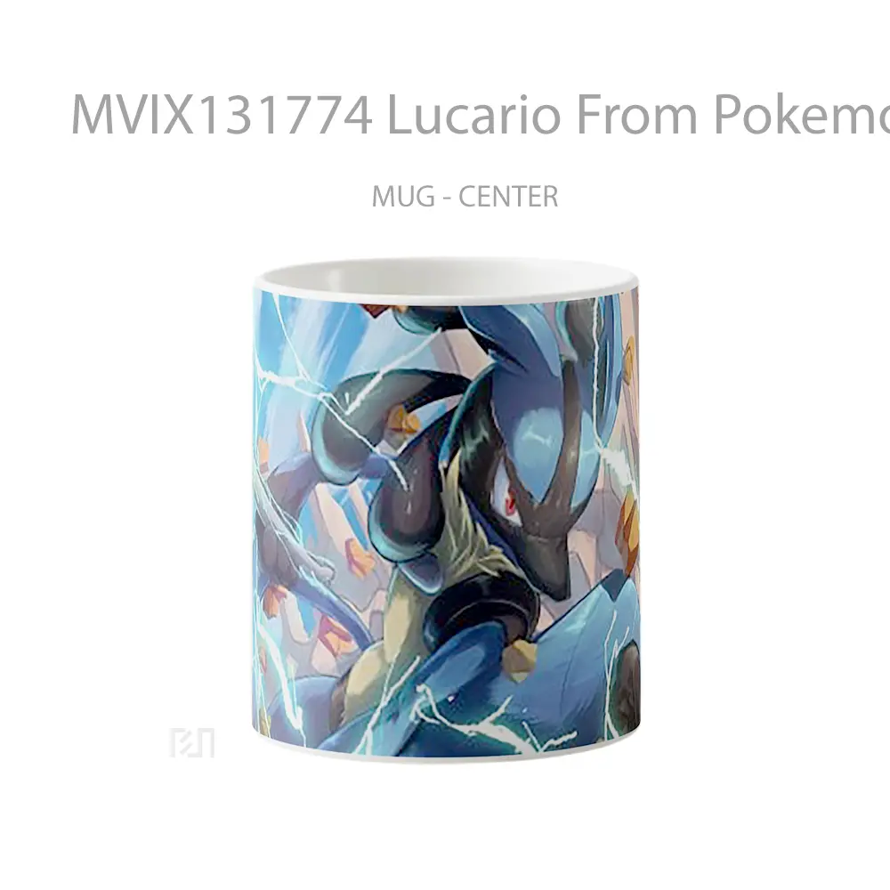 Mug Lucario From Pokemon Cangkir Anime