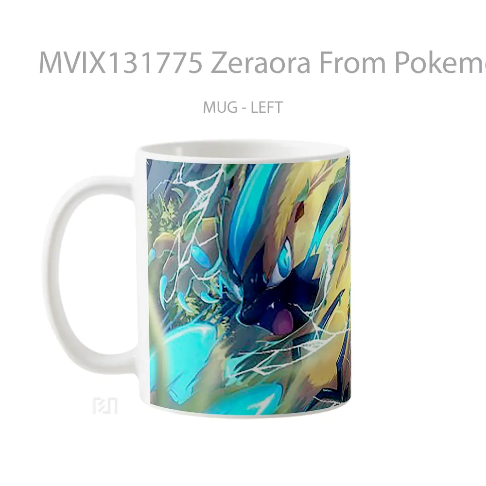Mug Zeraora From Pokemon Cangkir Anime - All-side / Desain