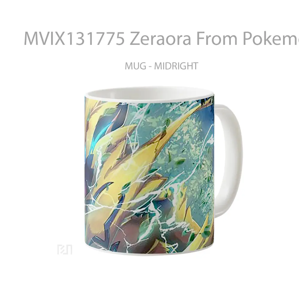 Mug Zeraora From Pokemon Cangkir Anime - All-side / Desain