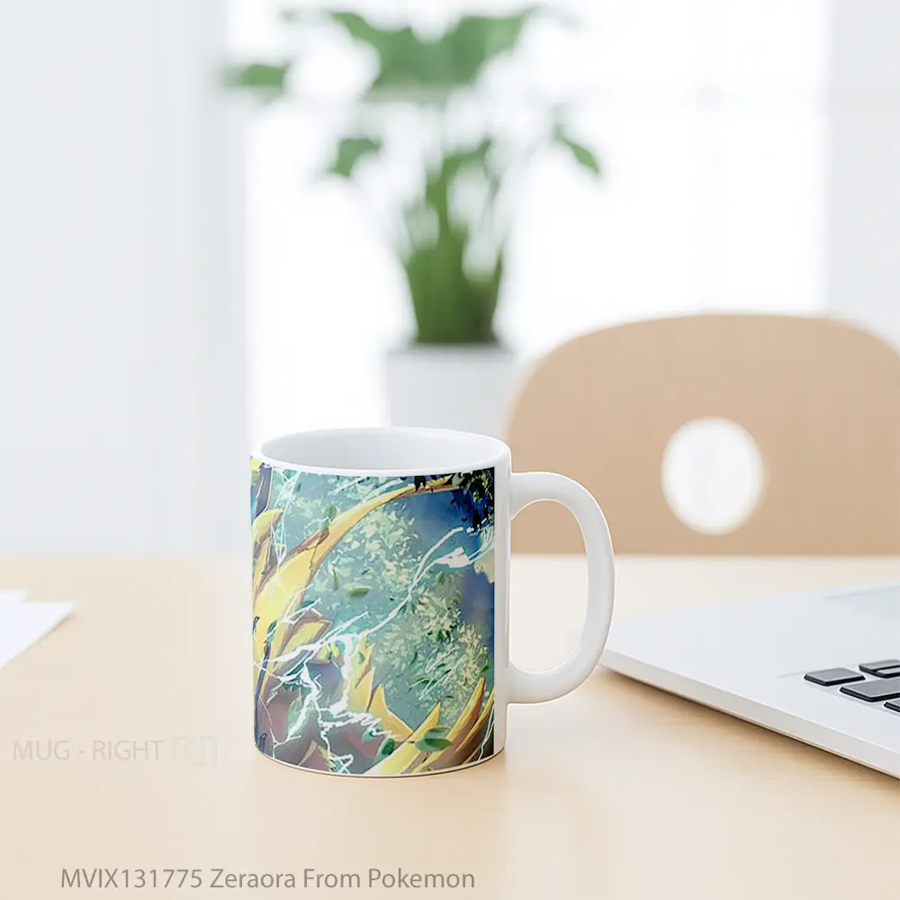 Mug Zeraora From Pokemon Cangkir Anime - All-side / Desain
