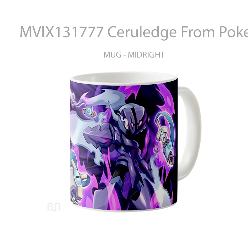 Mug Ceruledge From Pokemon V1 Cangkir Anime - All-side / Desain