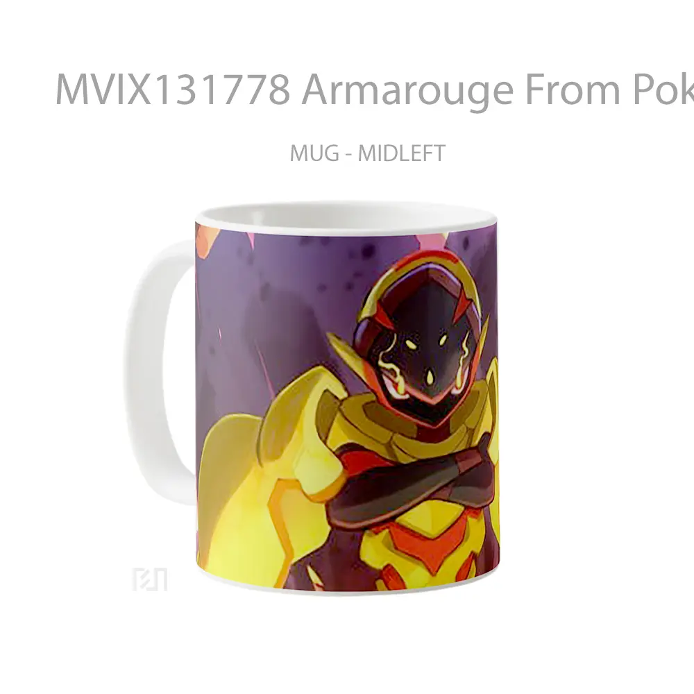 Mug Armarouge From Pokemon V1 Cangkir Anime - All-side / Desain