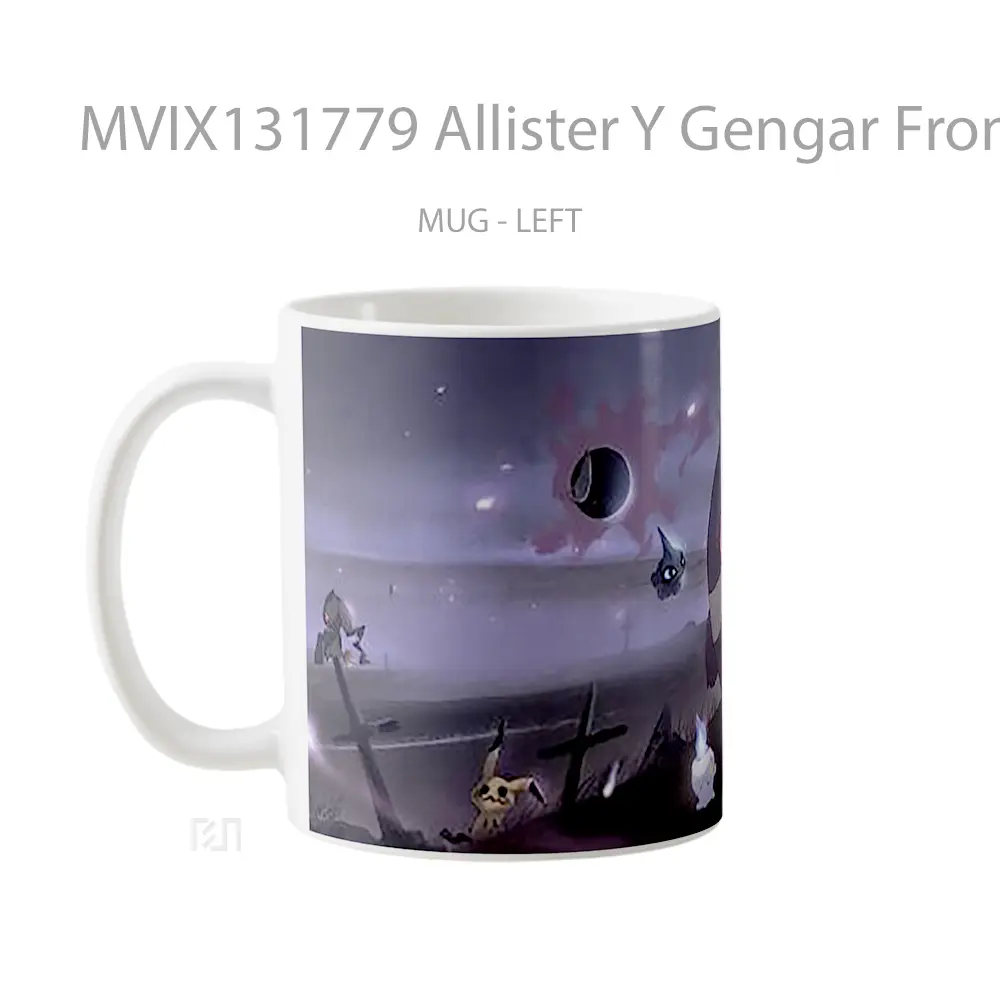 Mug Allister Y Gengar From Pokemon Sword And Shield Cangkir Anime - All-side / Desain