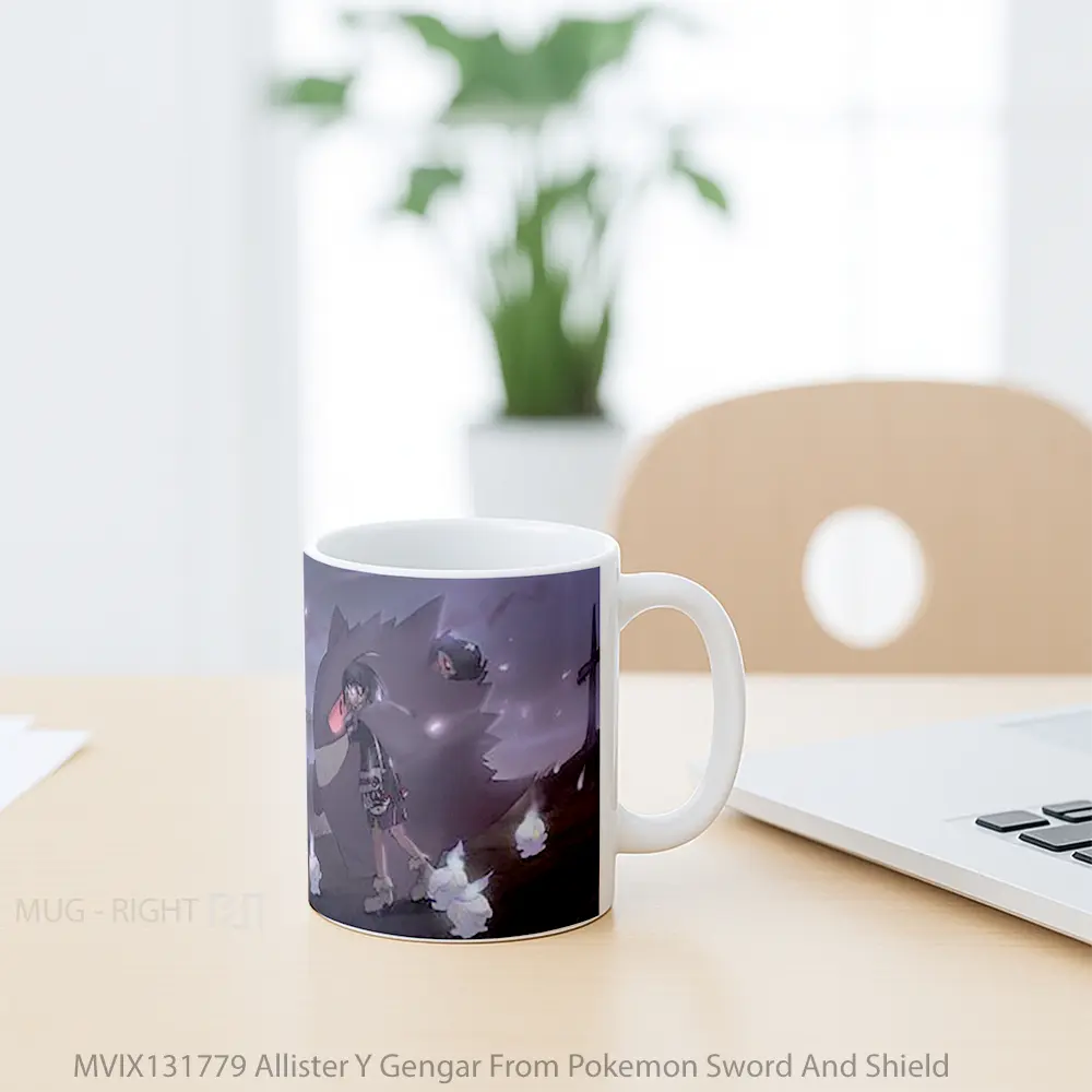 Mug Allister Y Gengar From Pokemon Sword And Shield Cangkir Anime - All-side / Desain