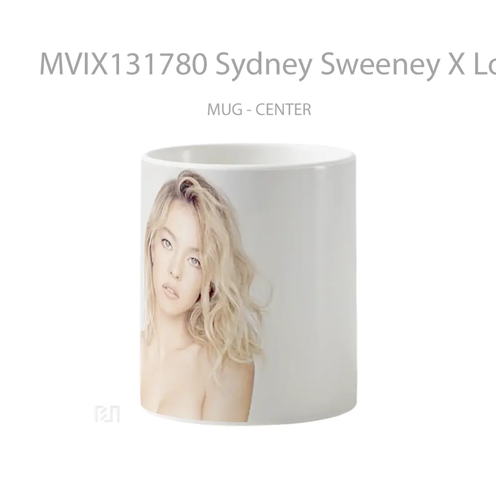 Mug Sydney Sweeney X Lofficiel Gelas Keramik Unik