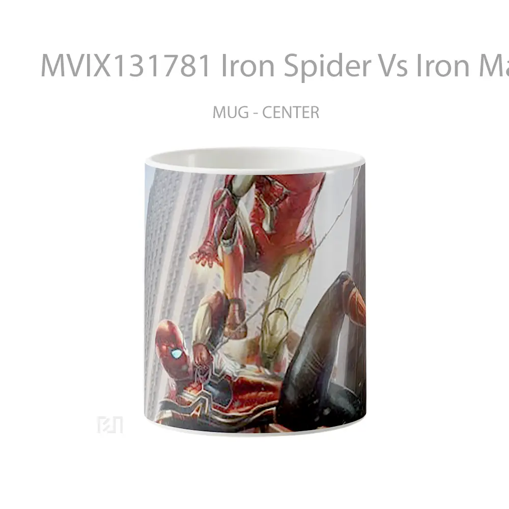 Mug Iron Spider Vs Iron Man Gelas Superhero