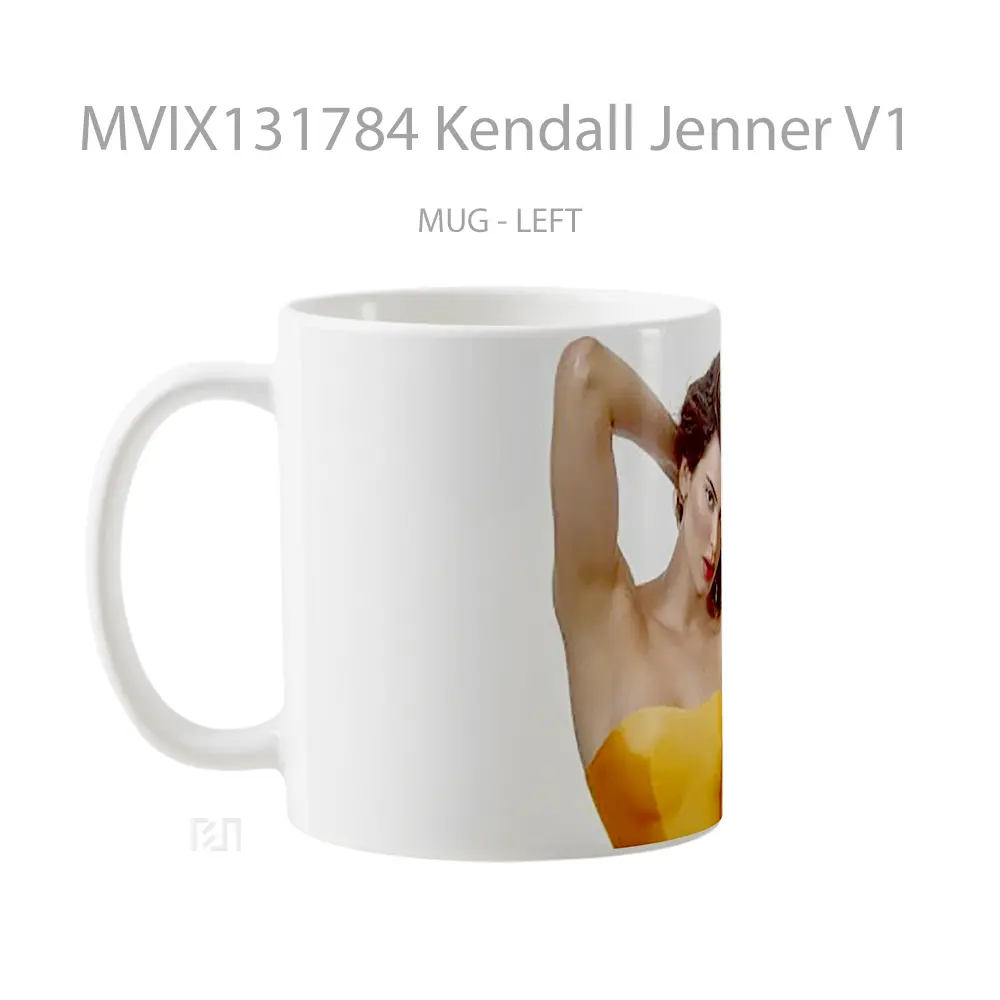 Mug Kendall Jenner V1 Gelas Selebriti - All-side / Desain