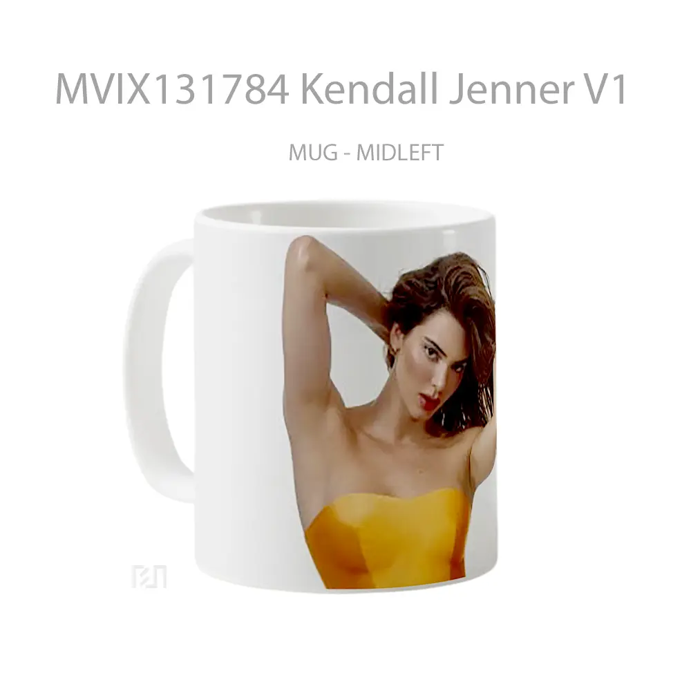 Mug Kendall Jenner V1 Gelas Selebriti - All-side / Desain