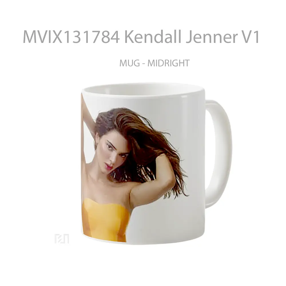 Mug Kendall Jenner V1 Gelas Selebriti - All-side / Desain