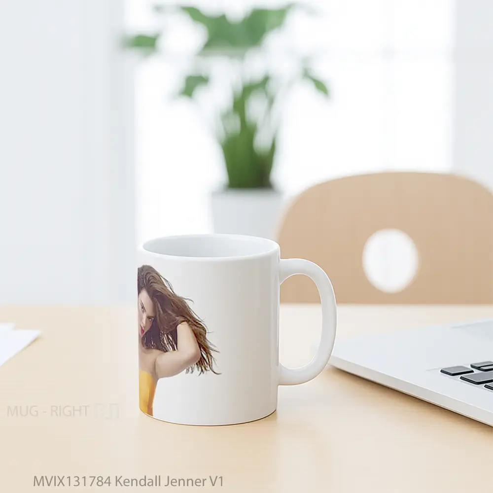 Mug Kendall Jenner V1 Gelas Selebriti - All-side / Desain