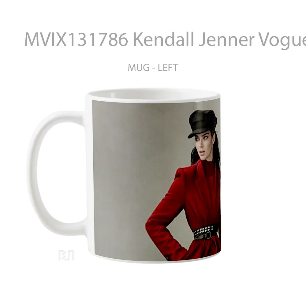 Mug Kendall Jenner Vogue Us Gelas Selebriti - All-side / Desain