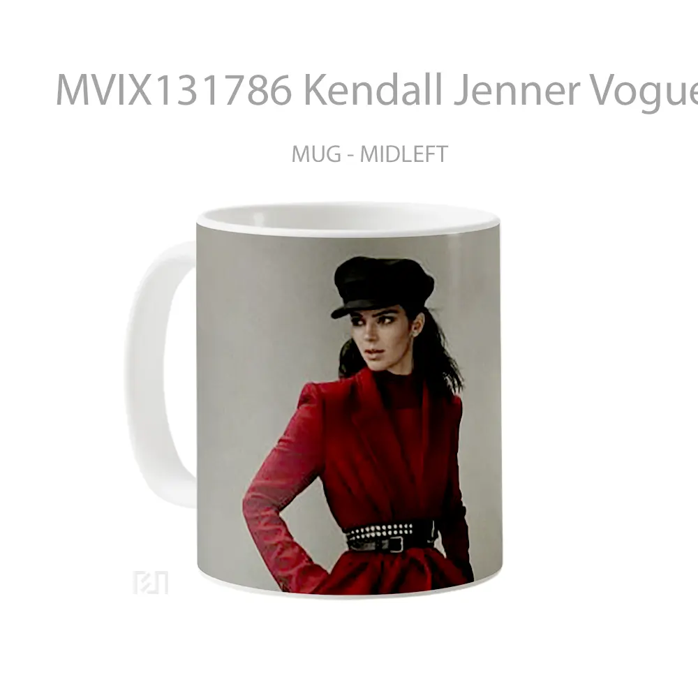 Mug Kendall Jenner Vogue Us Gelas Selebriti - All-side / Desain