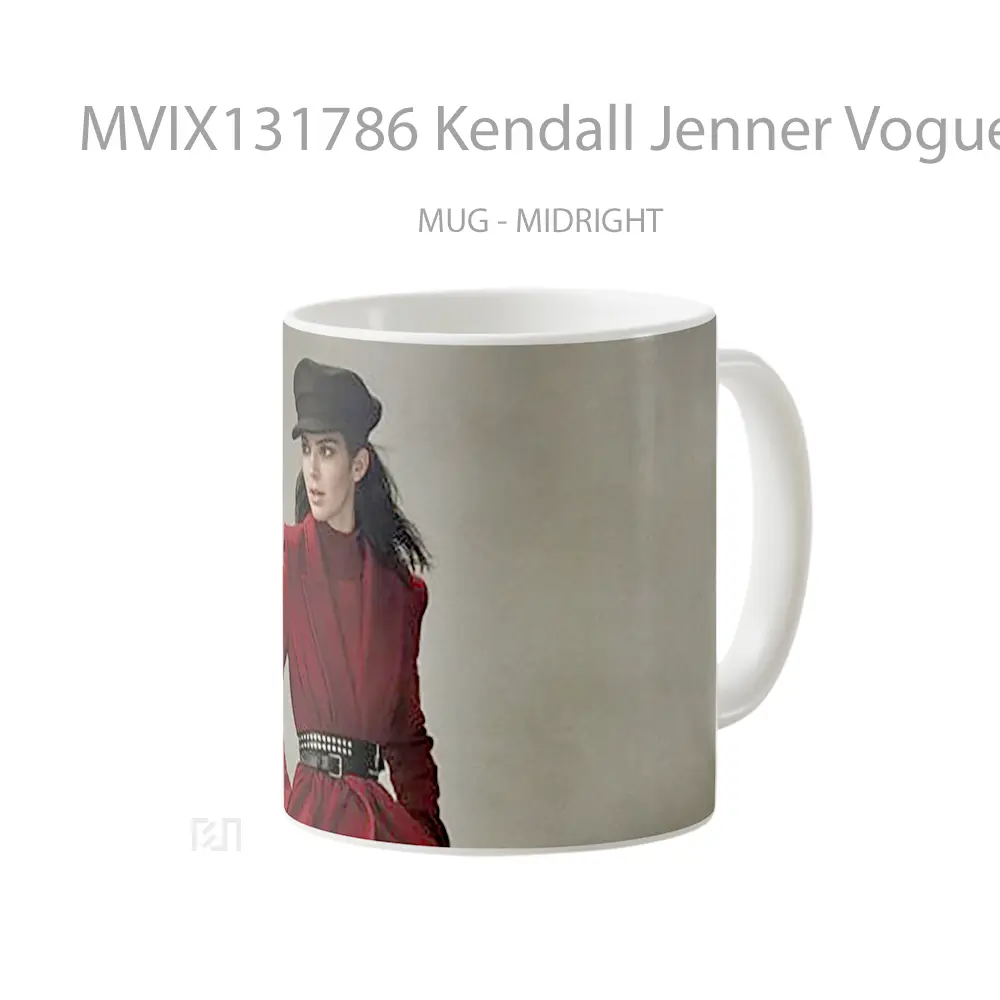 Mug Kendall Jenner Vogue Us Gelas Selebriti - All-side / Desain